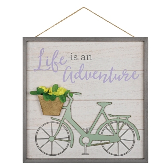 NWT 2 Spring Fiberboard Signs - Picture 2 of 4